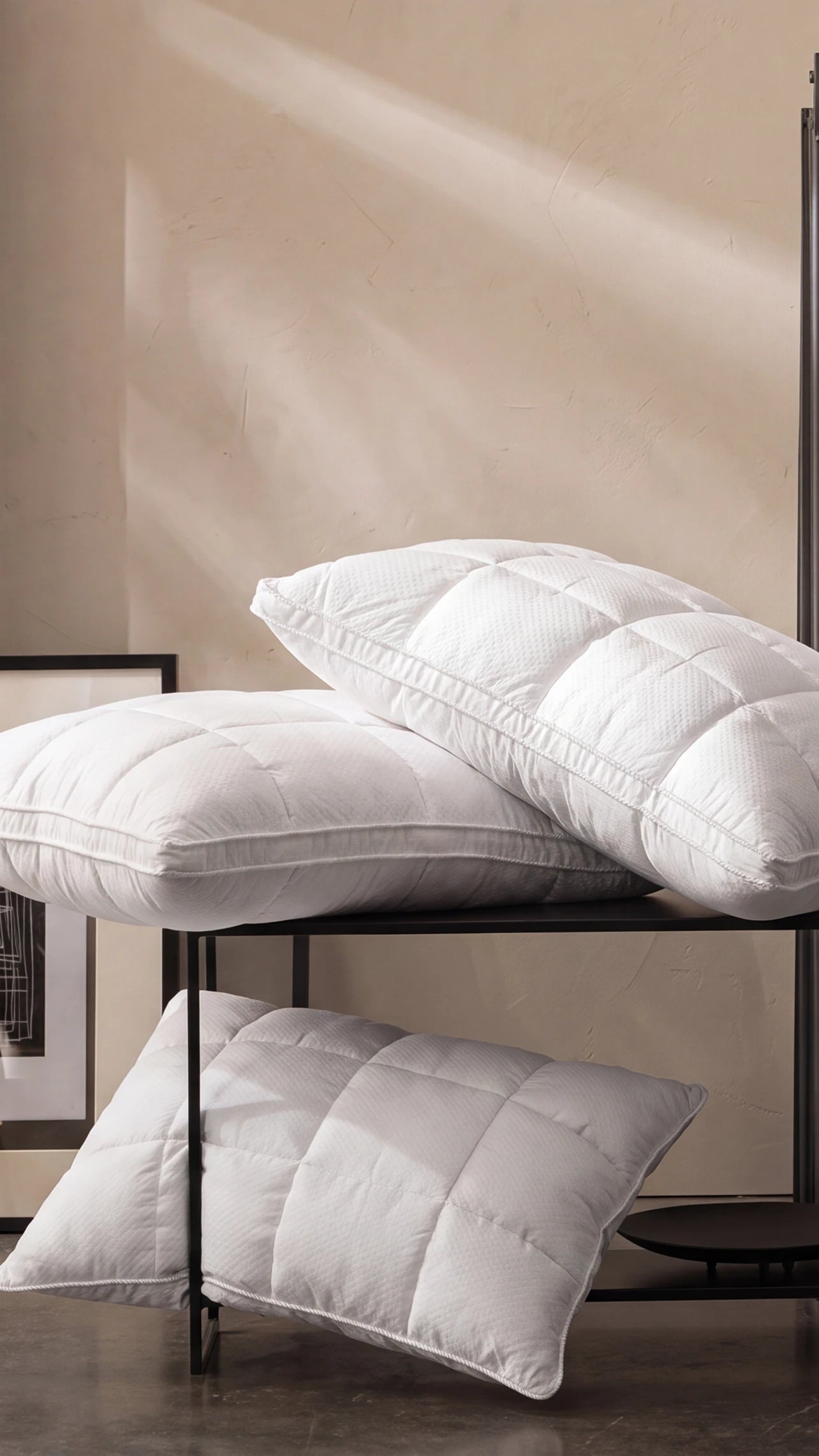 Oreiller cervical en Coton & Duvet d'oie